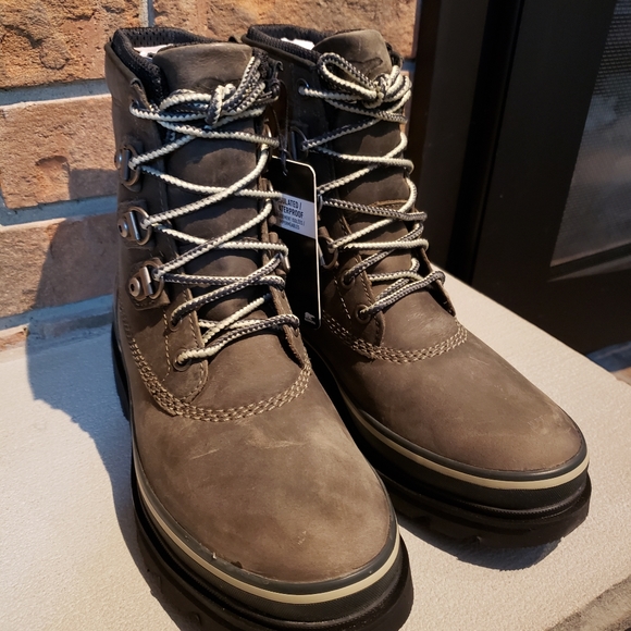 Sorel Women's Lennox Street Rain Boot — Waterproof Leather Boots Size 7.5 - Picture 4 of 12